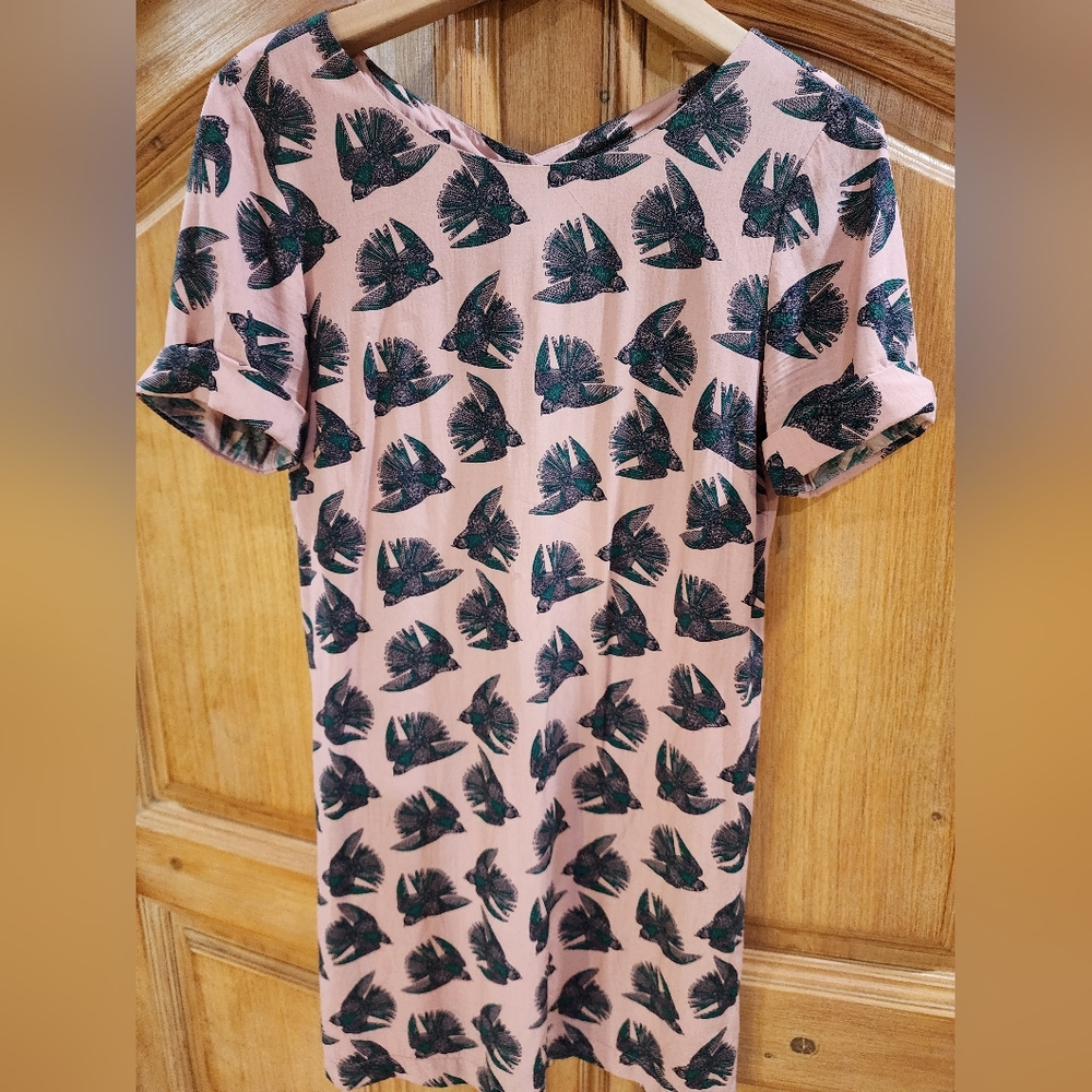 French LA REDOUTE Bird Tunic Sz 8